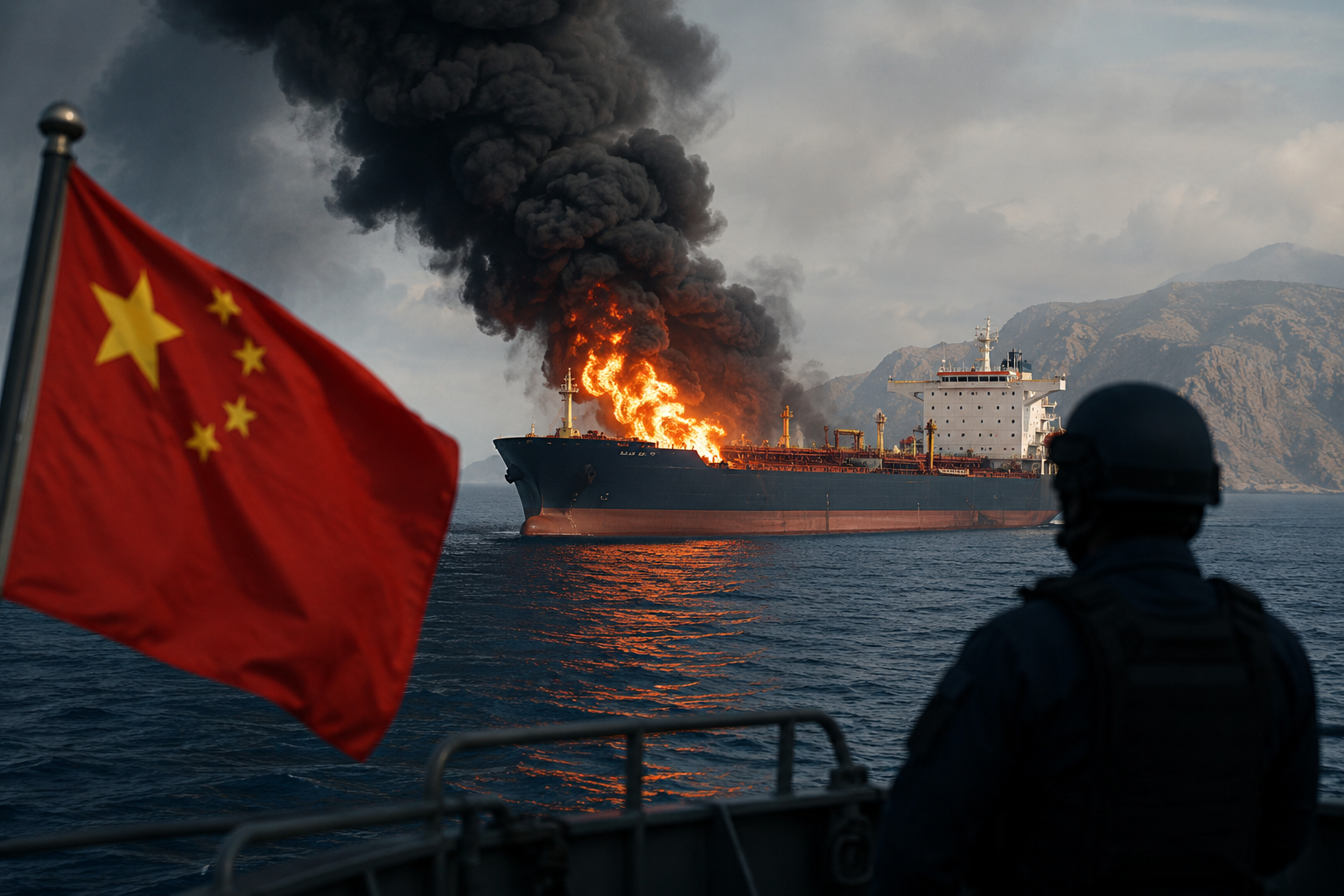 Chinese-Owned Oil Tanker Attacked Near Strait of Hormuz as Beijing Calls for De-Escalation