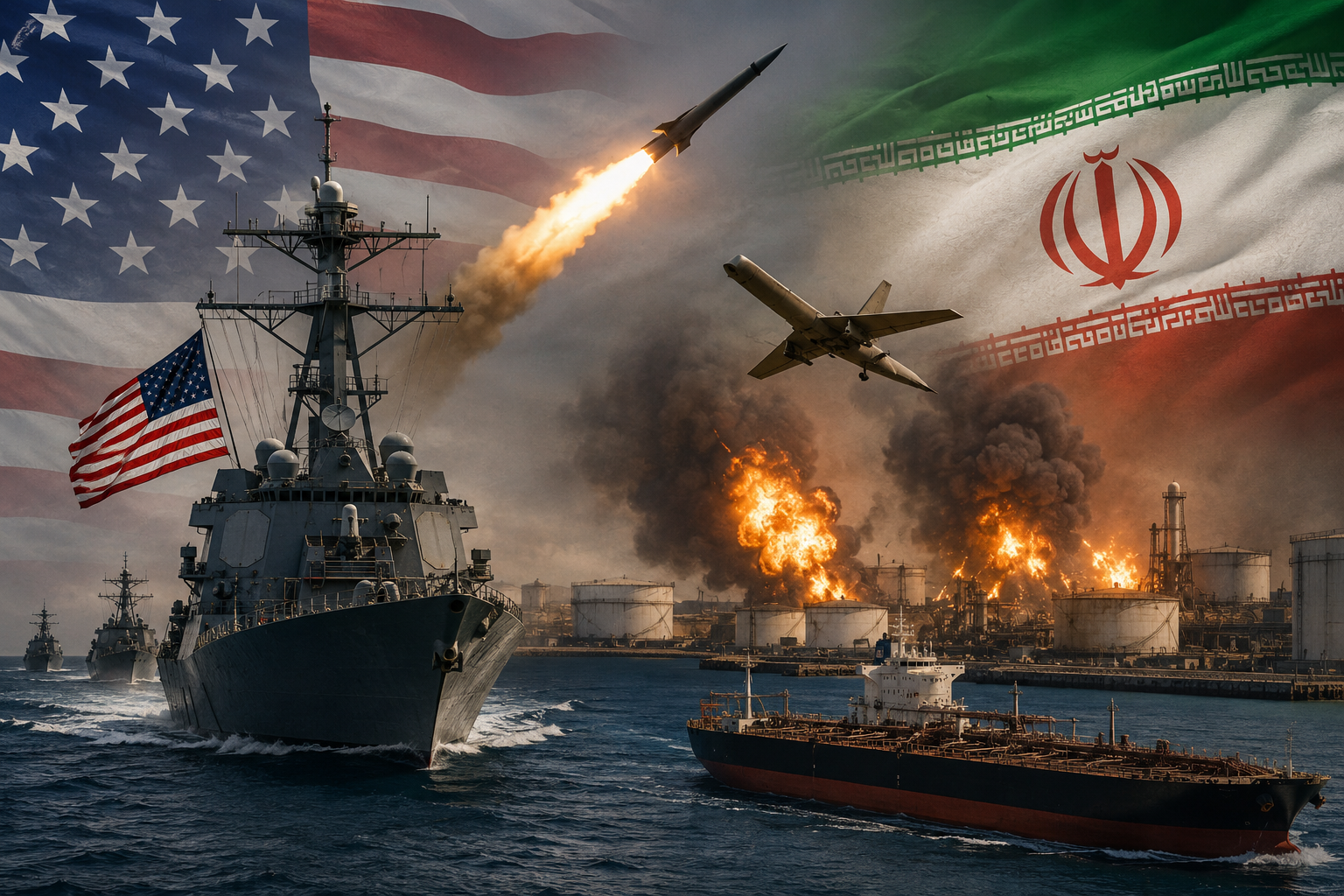 US-Iran Tensions Escalate as American Warships Come Under Attack in Strait of Hormuz