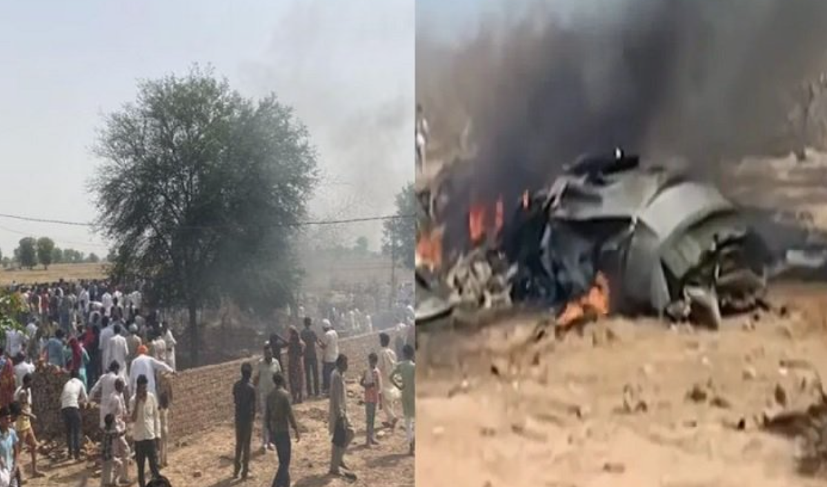 Indian Air Force Jaguar Fighter Jet Crashes in Rajasthan’s Churu; Two Pilots Feared Dead